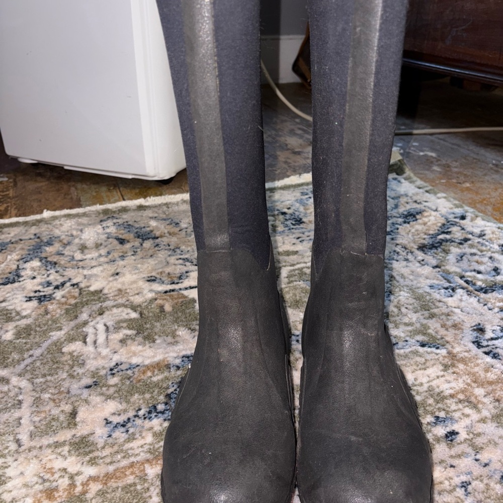 Chic Gray Over the Knee Women's Boots